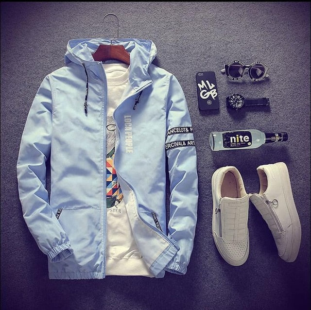 Spring and Autumn Hooded jacket Men's - Image 6